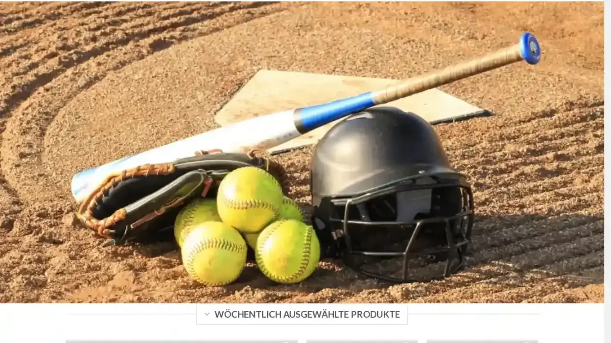 Screenshot of Non-Delivery scam website Markenbaseball.com