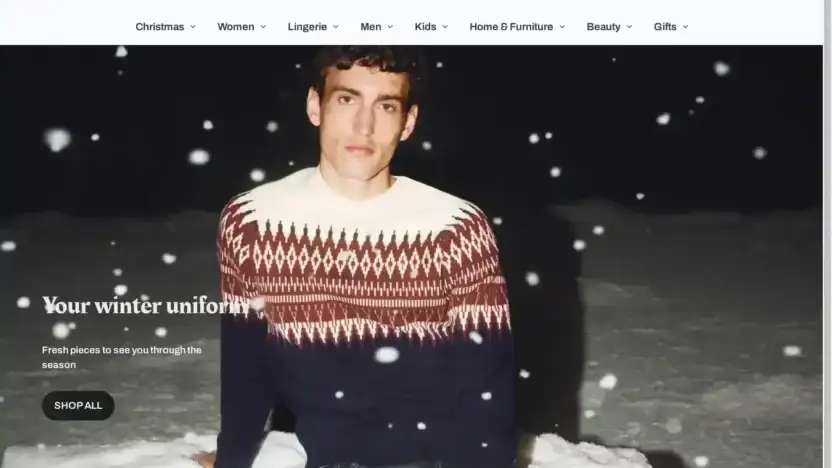 Screenshot of Non-Delivery scam website Marksandspencers.shop