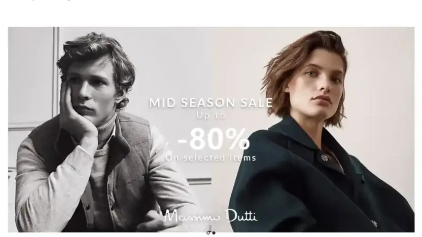 Screenshot of Non-Delivery scam website Massimoduttistore.shop