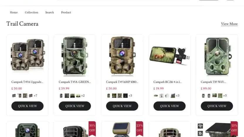 Screenshot of Non-Delivery scam website Maxxstore.top