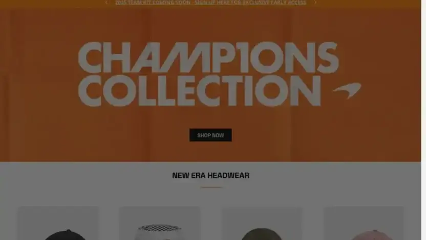 Screenshot of Non-Delivery scam website Mclarensale.shop