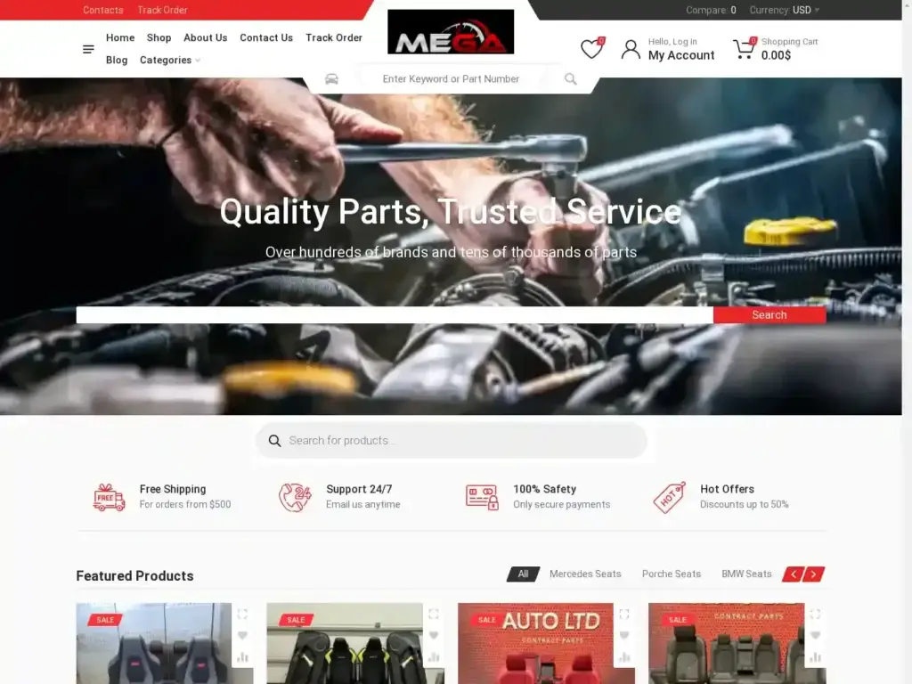 megacarsupplies-com Alternative Text