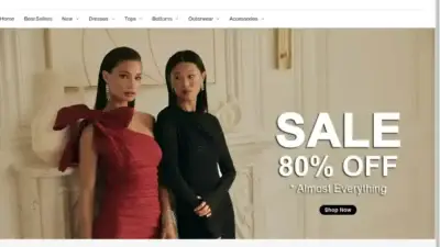 Screenshot of Non-Delivery scam website Melanielyneofficial.com