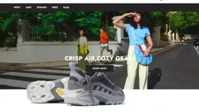 Screenshot of Non-Delivery scam website Merrellsvip.shop