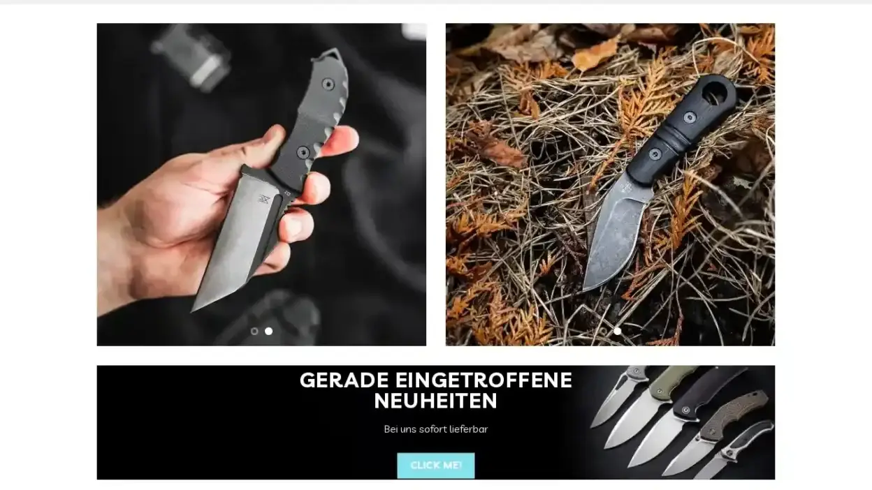 Screenshot of Non-Delivery scam website Messer-meister.com