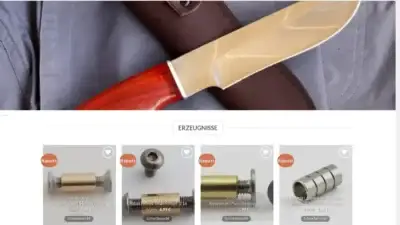 Screenshot of Non-Delivery scam website Messerneuheiten.com