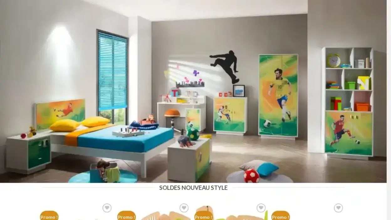 Screenshot of Non-Delivery scam website Meubledecofr.com