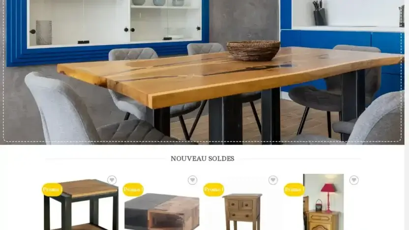 Screenshot of Non-Delivery scam website Meublepascher.com