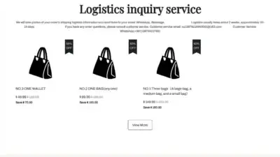 Screenshot of Non-Delivery scam website Miaomengnan.vip