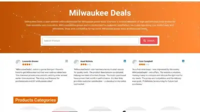 Screenshot of Non-Delivery scam website Milwaukeedeals1.com