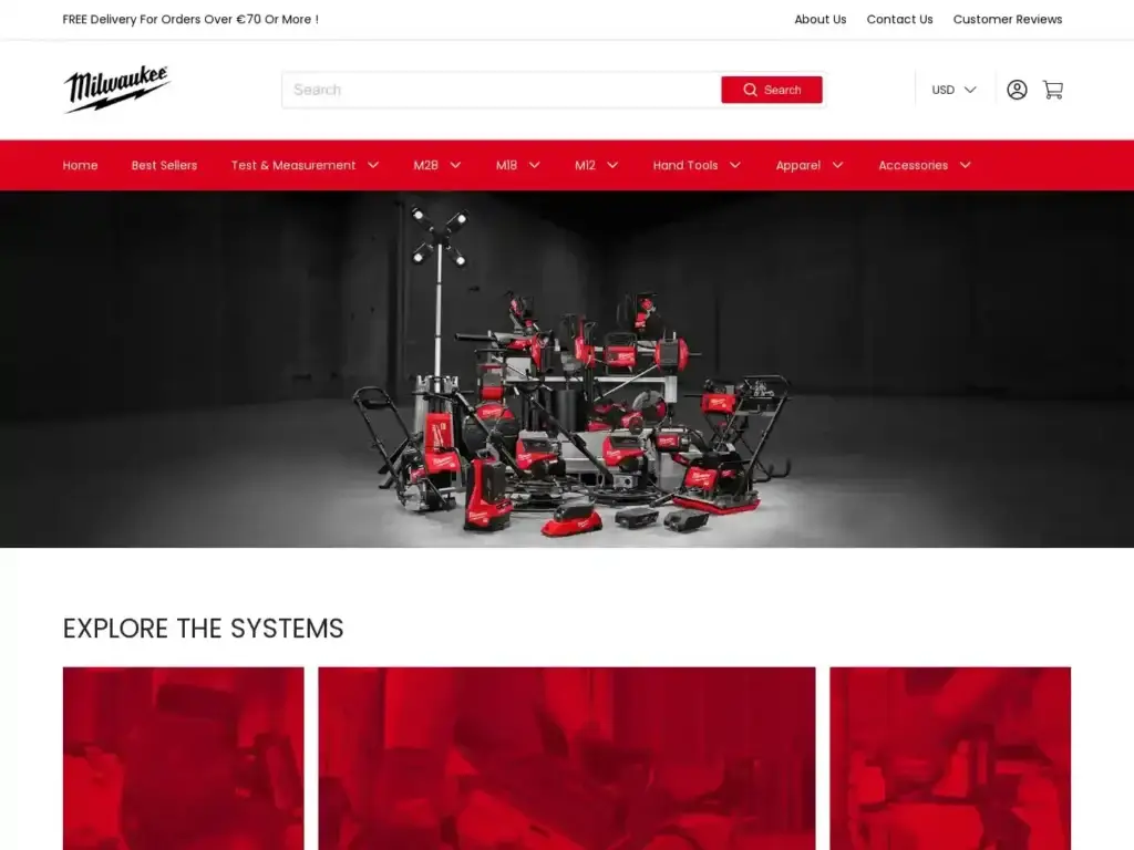 milwauketoolstore-com Alternative Text