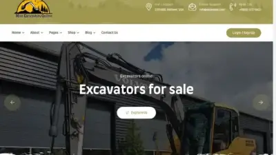 Screenshot of Non-Delivery scam website Miniexcavatoronline.com