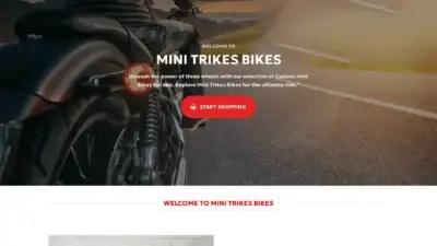 Screenshot of Non-Delivery scam website Minitrikesbikes.com