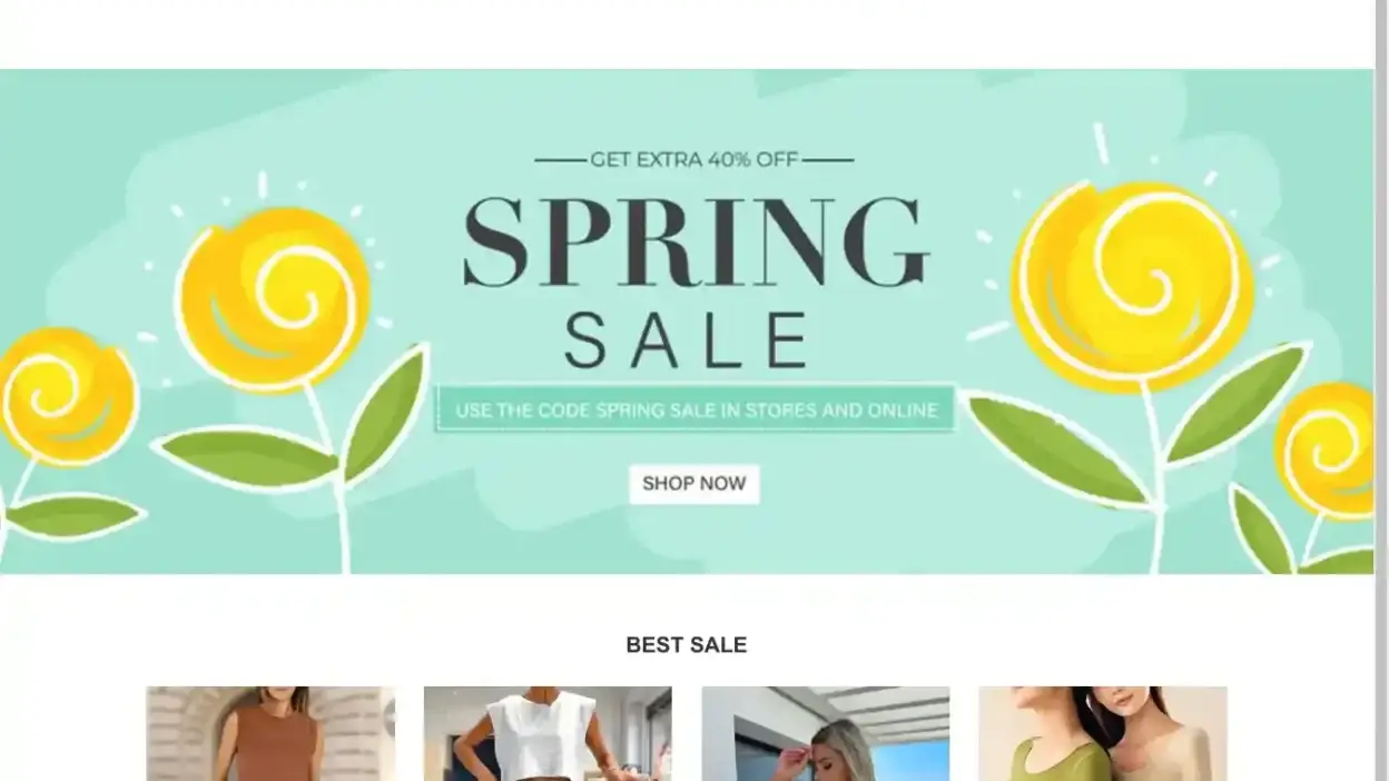 Screenshot of Non-Delivery scam website Minjumal.shop