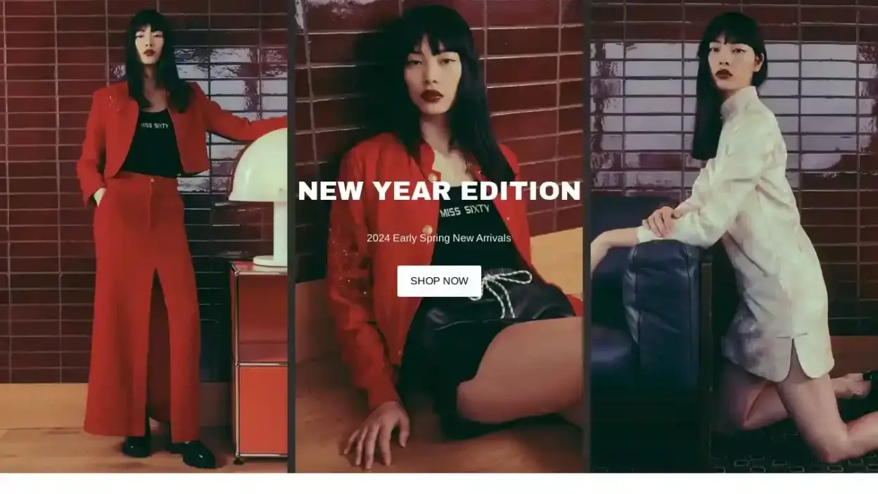 Screenshot of Fashion scam website Misssixty.club