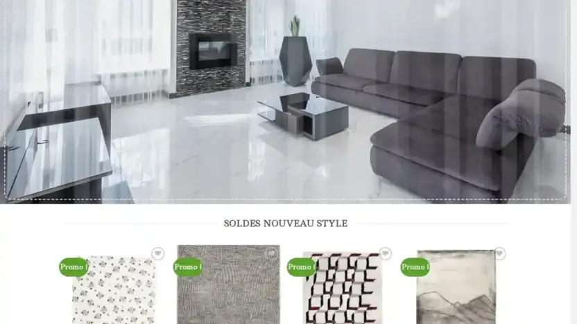 Screenshot of Non-Delivery scam website Mobilierdesignweb.com