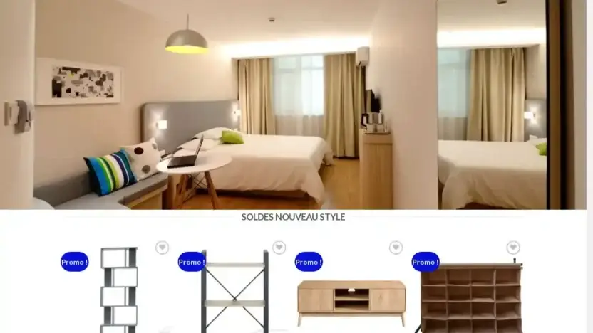 Screenshot of Non-Delivery scam website Mobiliermobili.com