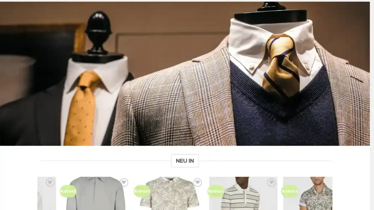 Screenshot of Non-Delivery scam website Modedanielhechter.com