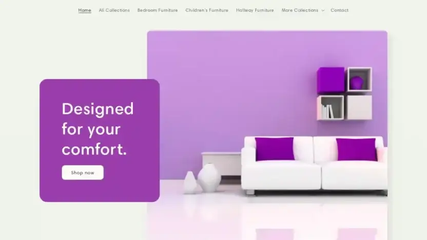 Screenshot of Non-Delivery scam website Modernfurnico.shop