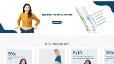 Screenshot of Non-Delivery scam website Modpeptihub.com