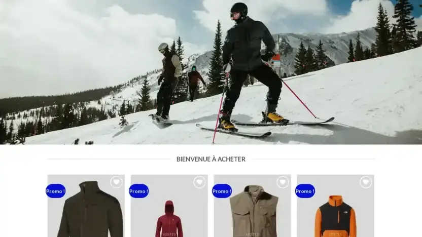 Screenshot of Non-Delivery scam website Montagnerabais.com