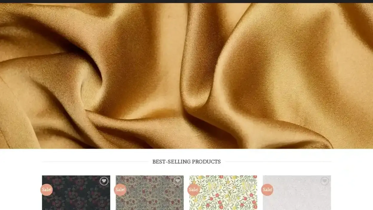 Screenshot of Non-Delivery scam website Morriscofabric.com