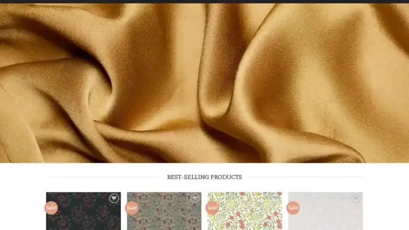 Screenshot of Non-Delivery scam website Morriscofabric.com