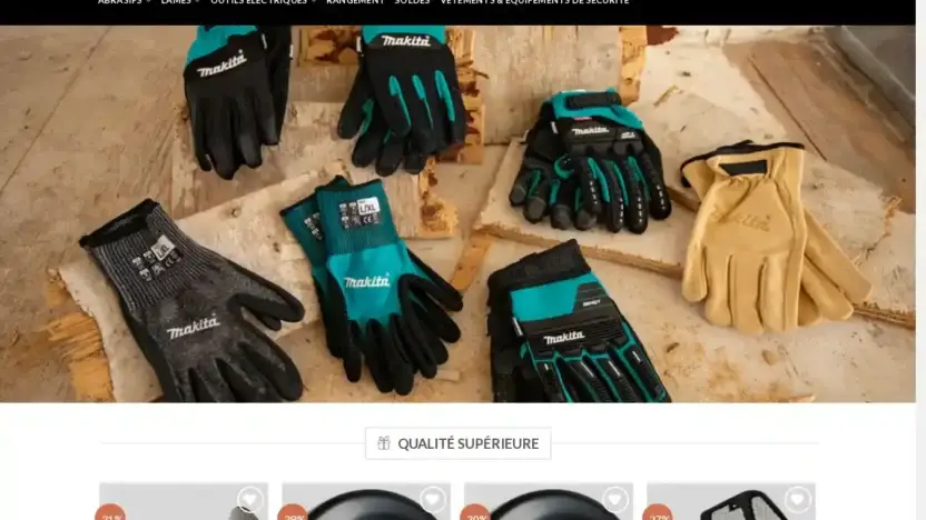 Screenshot of Non-Delivery scam website Moutilsolde.com