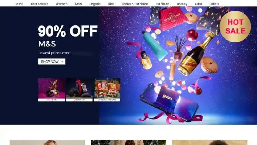 Screenshot of Non-Delivery scam website Mscloth.com