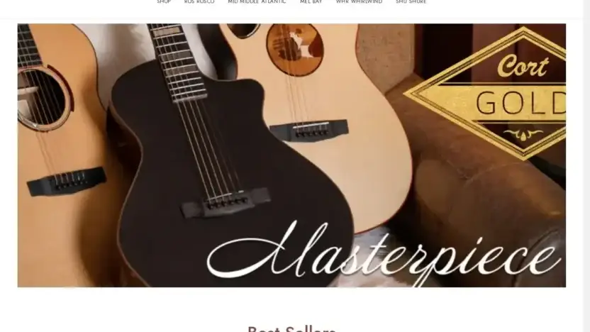 Screenshot of Non-Delivery scam website Musicalwareshop.com