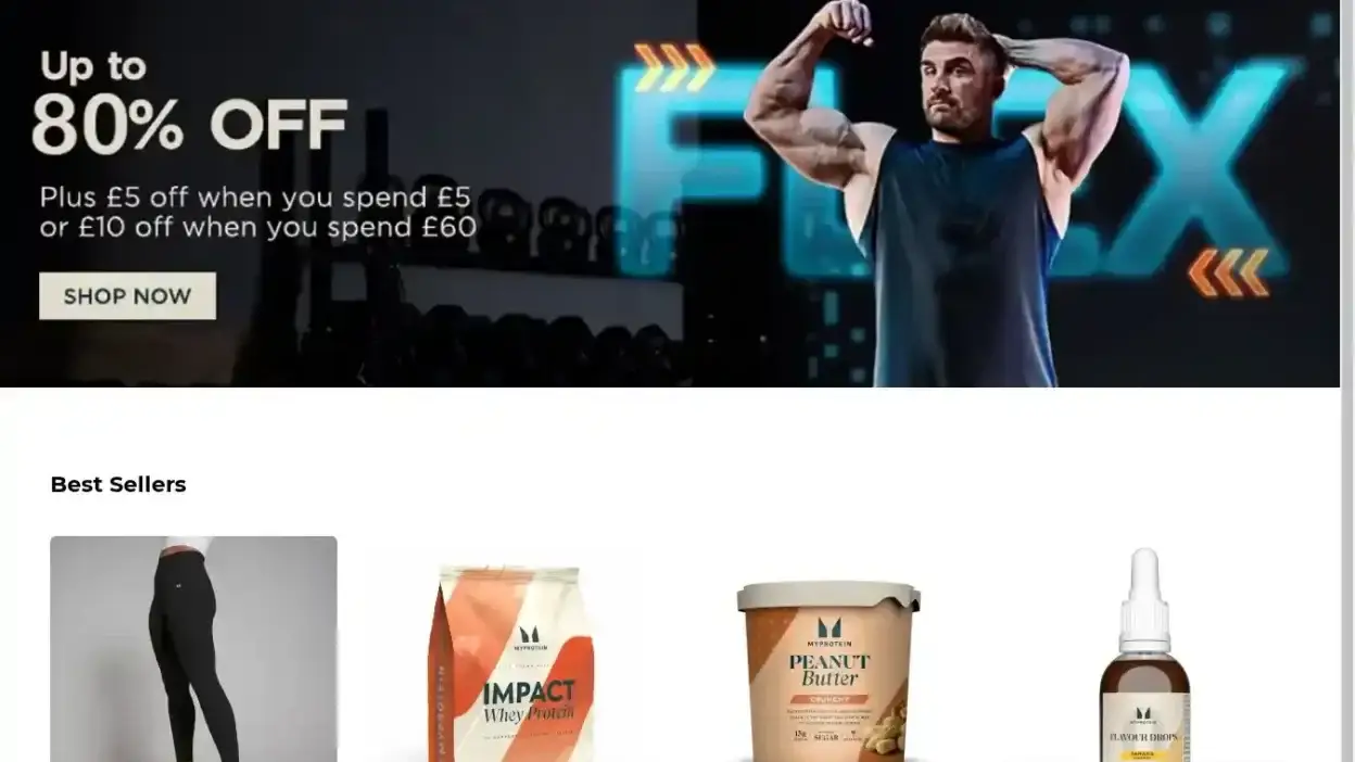 Screenshot of Non-Delivery scam website Myproteins-eu.shop