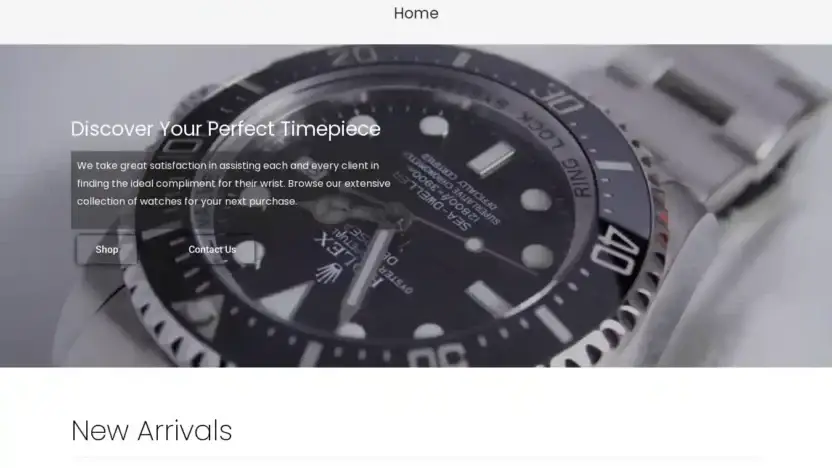 Screenshot of Non-Delivery scam website Myworldwatches.com