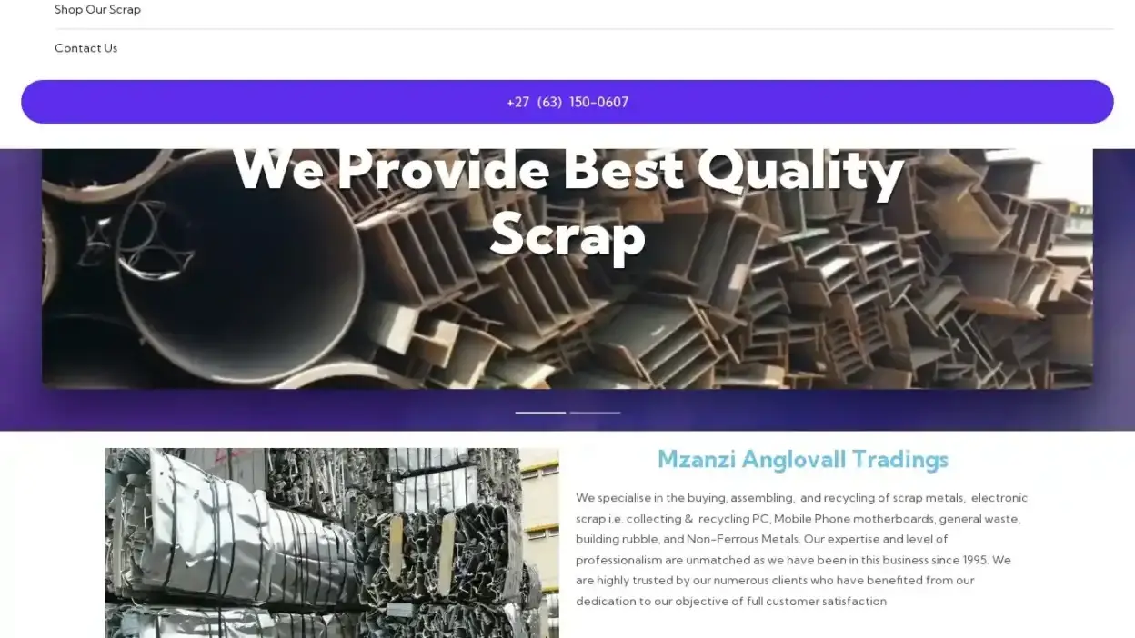 Screenshot of Non-Delivery scam website Mzanzianglovalltrading.com