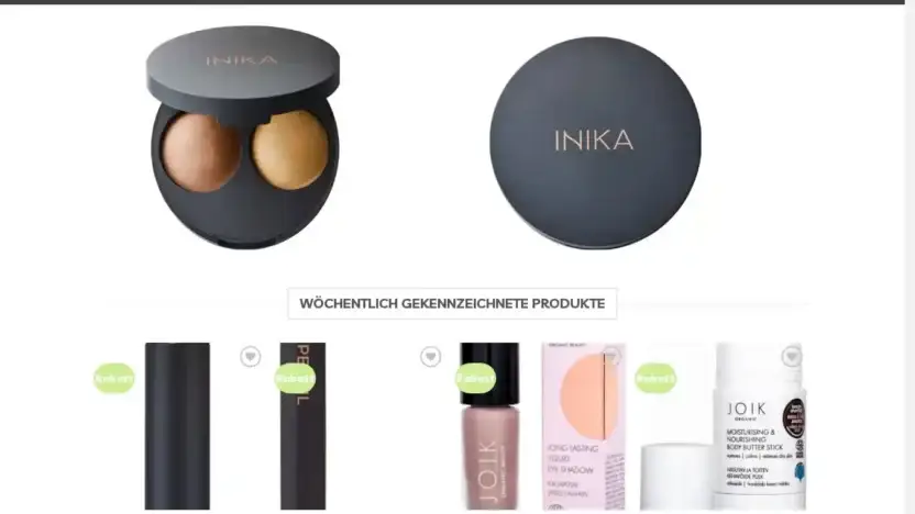 Screenshot of Non-Delivery scam website Naturlichepflege.com