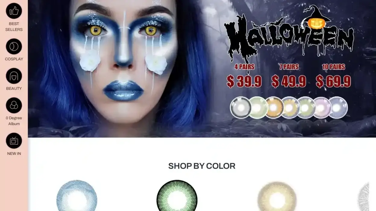 Screenshot of Non-Delivery scam website Nebulalens.shop