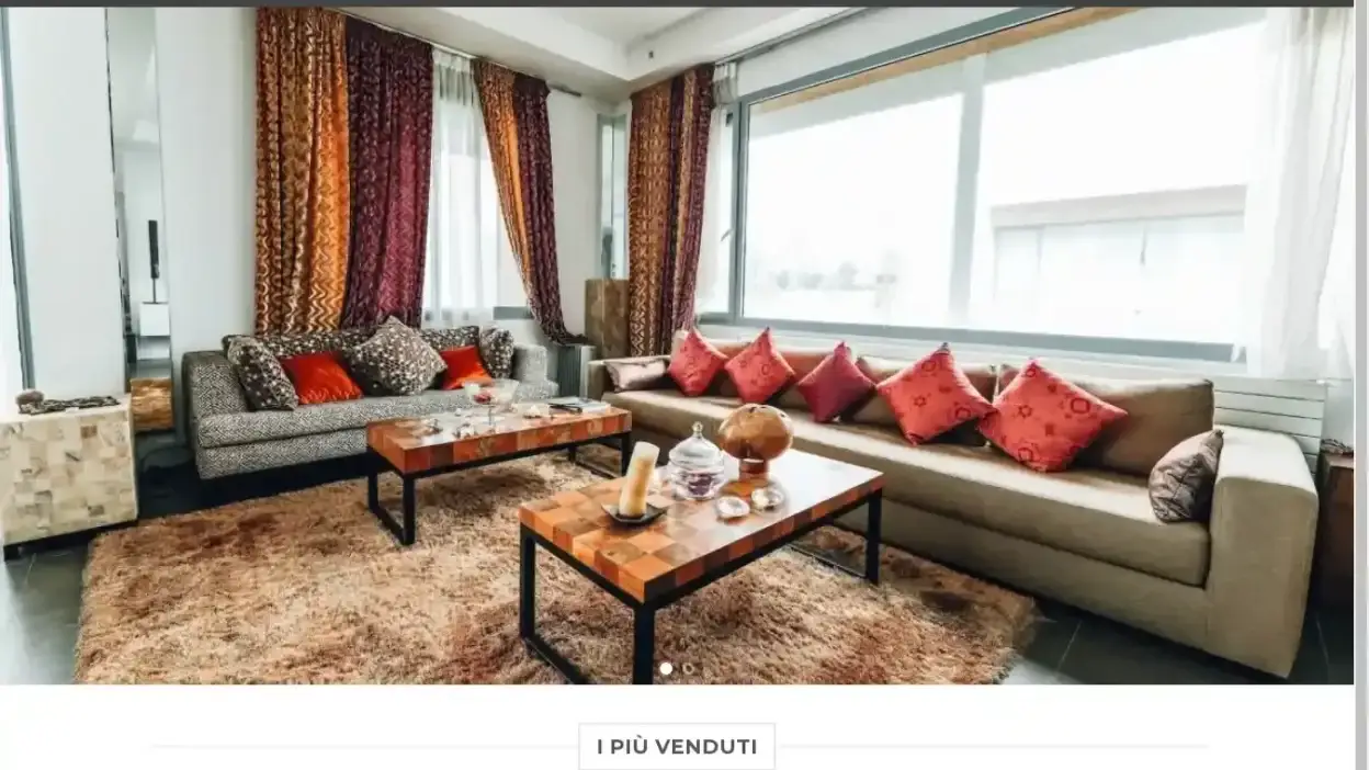 Screenshot of Non-Delivery scam website Negoziotappeti.com