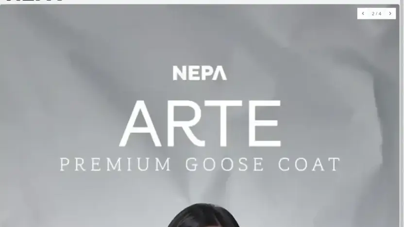 Screenshot of Non-Delivery scam website Nepavip.shop