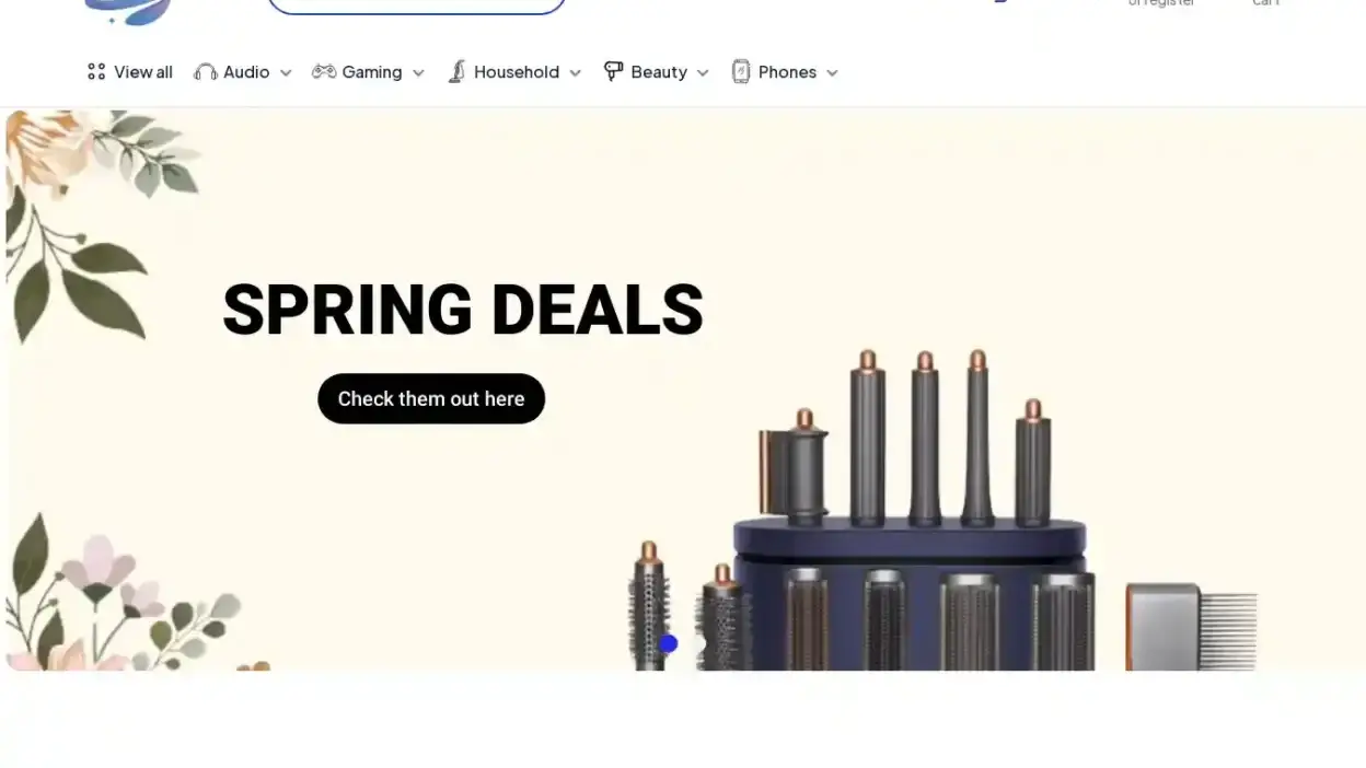 Screenshot of Non-Delivery scam website Neptuneselectronics.com