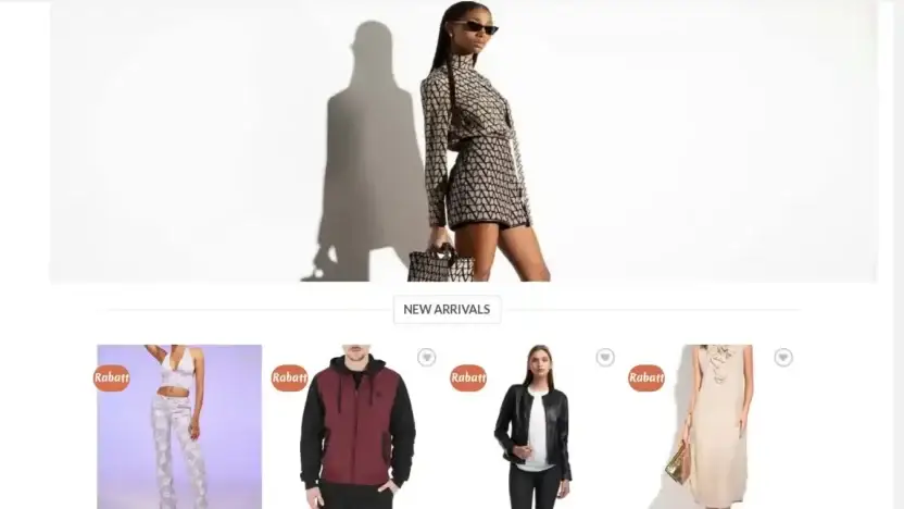 Screenshot of Non-Delivery scam website Neuedamenbekleidung.com