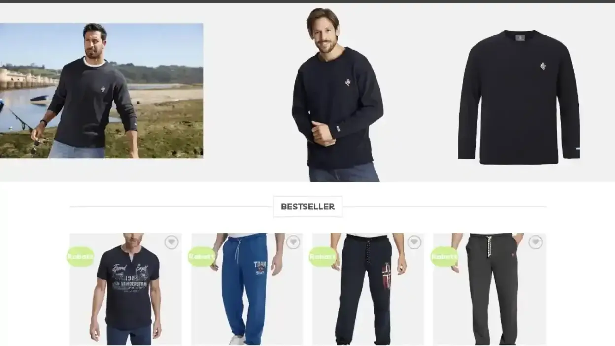 Screenshot of Non-Delivery scam website Neueherrenmode.com