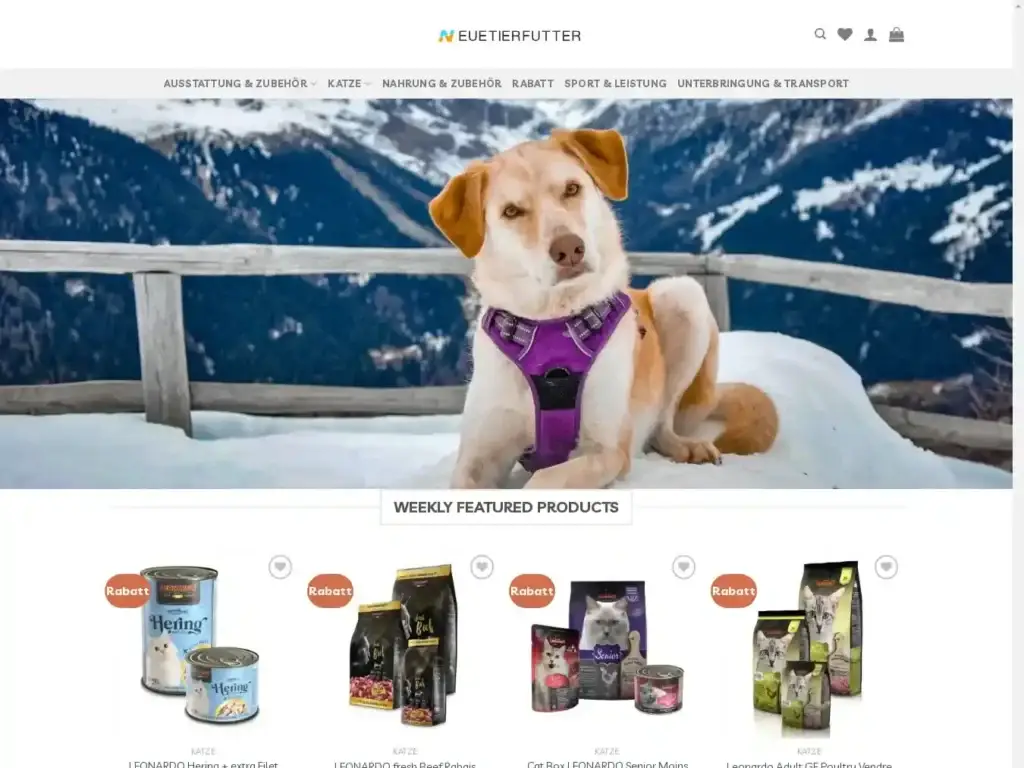 neuetierfutter-com Alternative Text