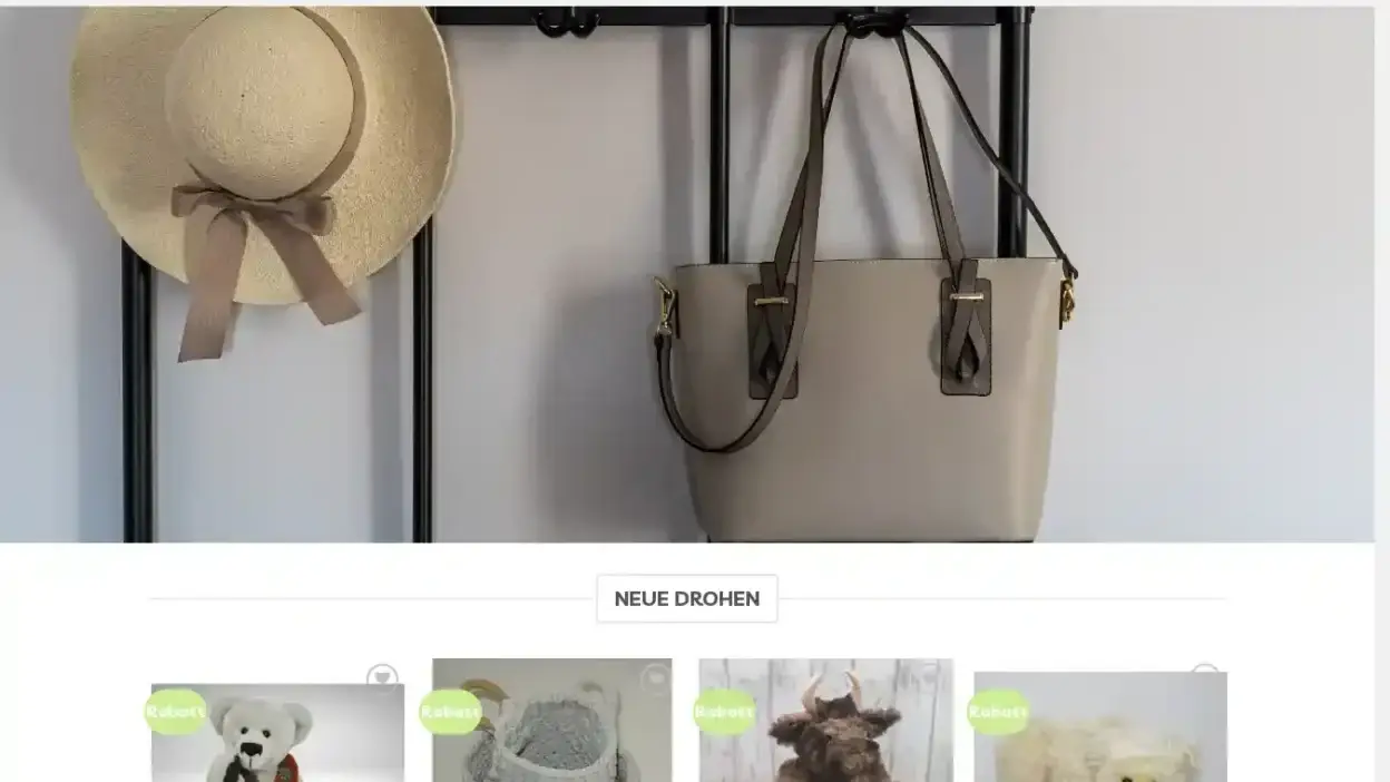 Screenshot of Non-Delivery scam website Neuheitenrabatt.com