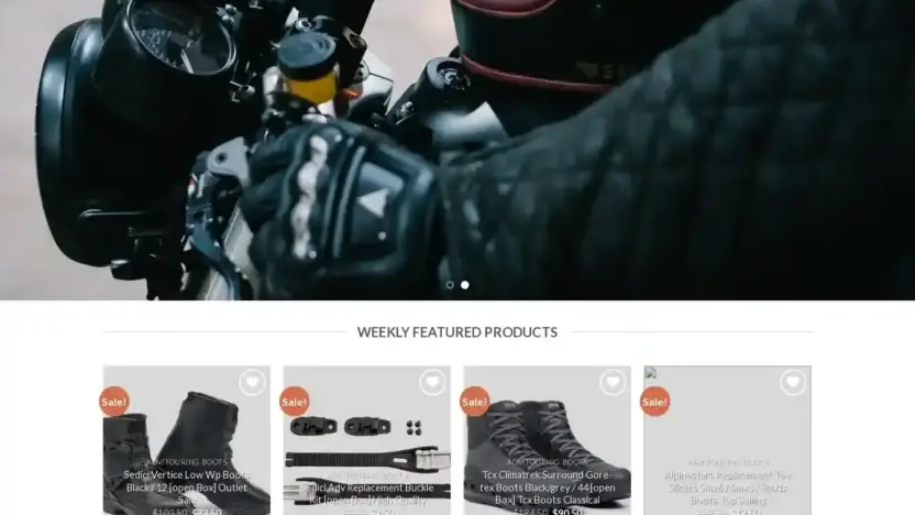 Screenshot of Automobile scam website Newmotorcyclesell.com