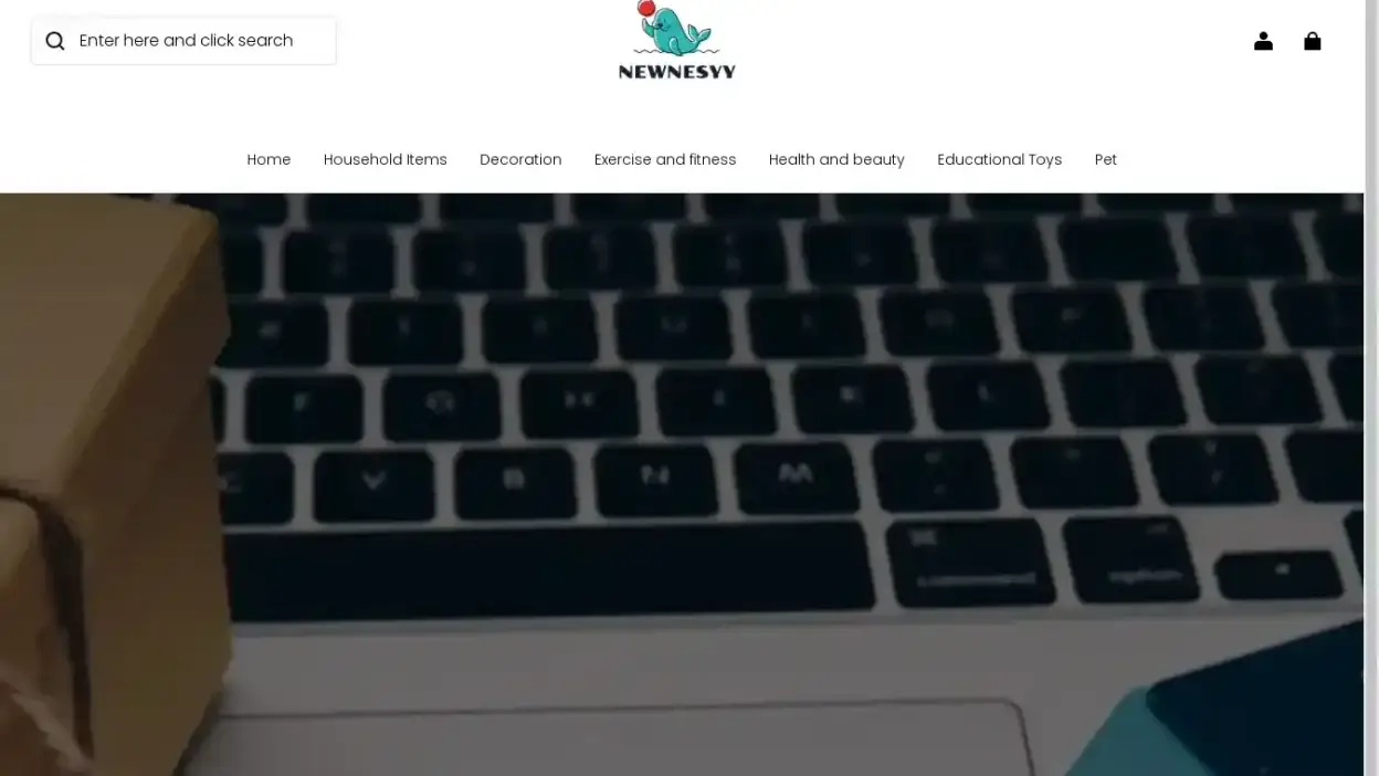 Screenshot of Non-Delivery scam website Newnesyy.com