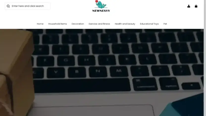 Screenshot of Non-Delivery scam website Newnesyy.com