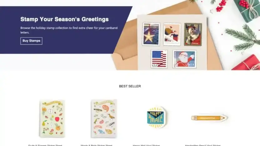 Screenshot of Non-Delivery scam website Newsstamps.com