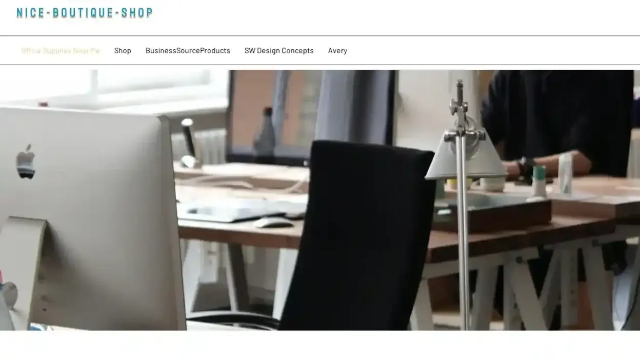 Screenshot of Non-Delivery scam website Nice-boutique-shop.com