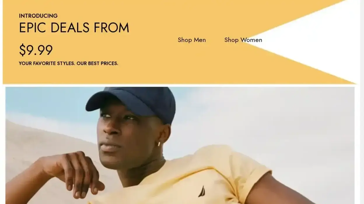 Screenshot of Non-Delivery scam website Nicenautica.com