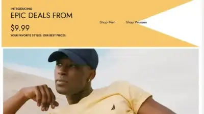 Screenshot of Non-Delivery scam website Nicenautica.com