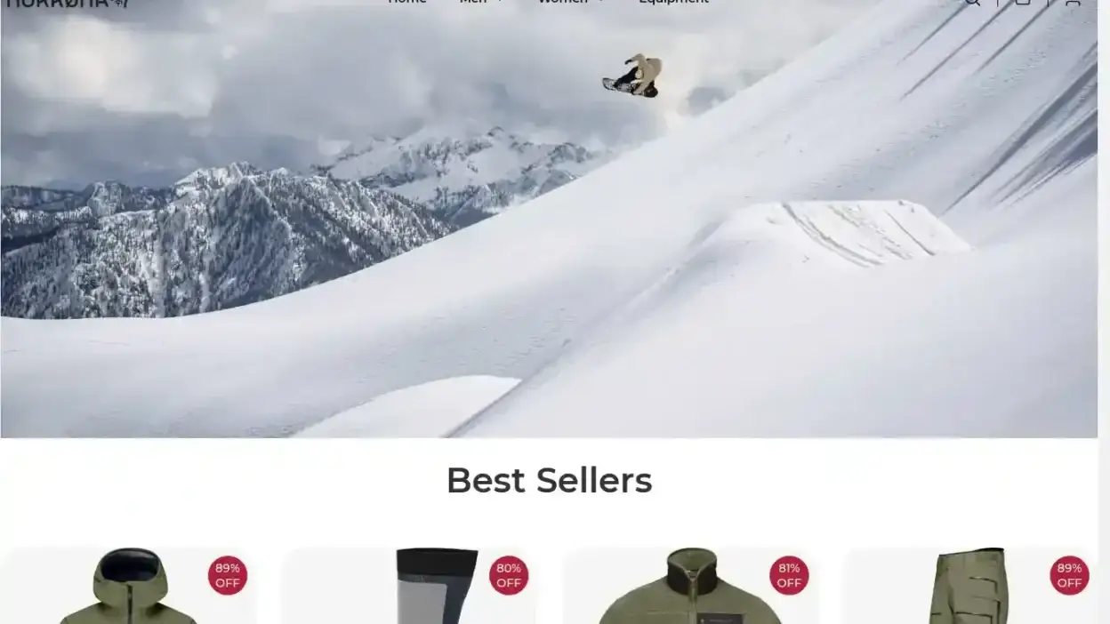 Screenshot of Non-Delivery scam website Norronaclub.shop